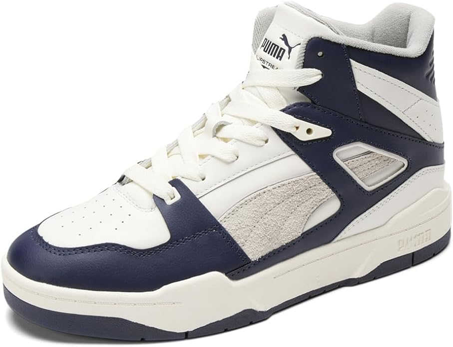 PUMA WHITE AND BLUE