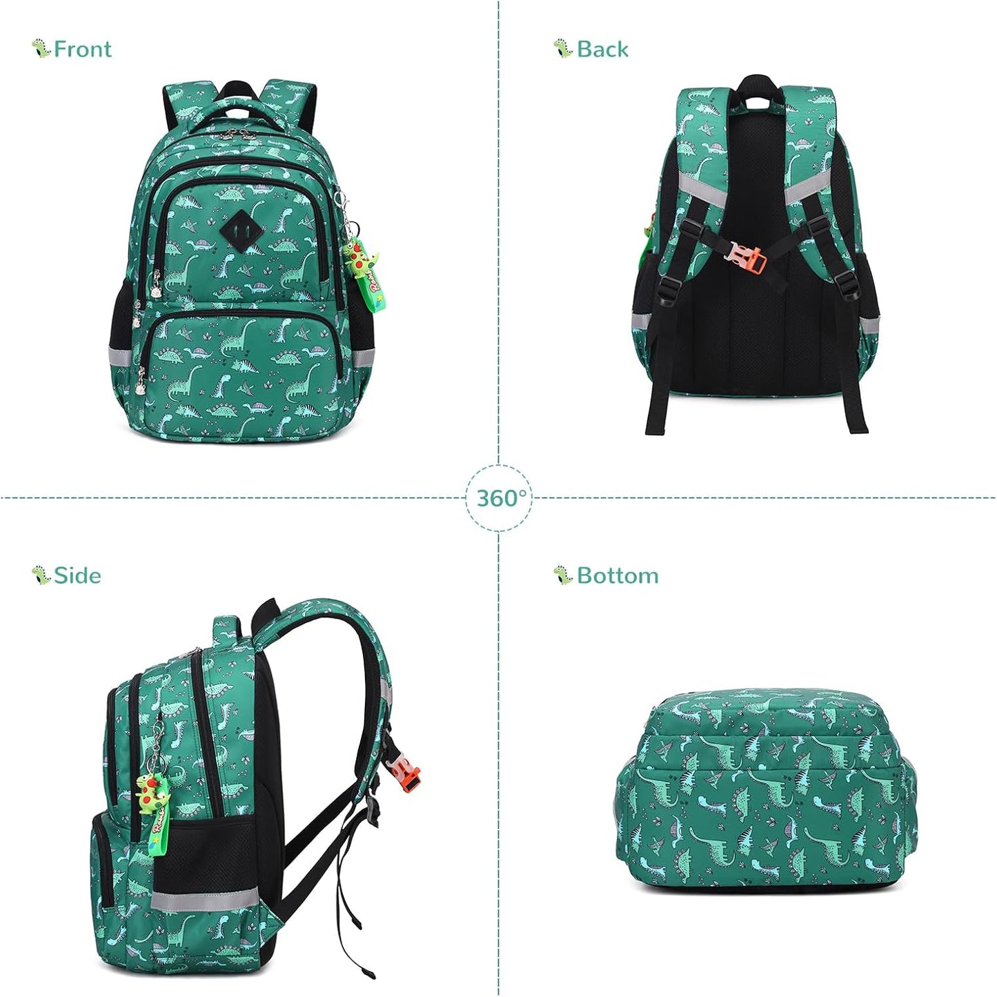 Printed Girls / Boys Bookbags Lightweight School Backpack for Primary and Elementary and Kindergarten, Waterproof...