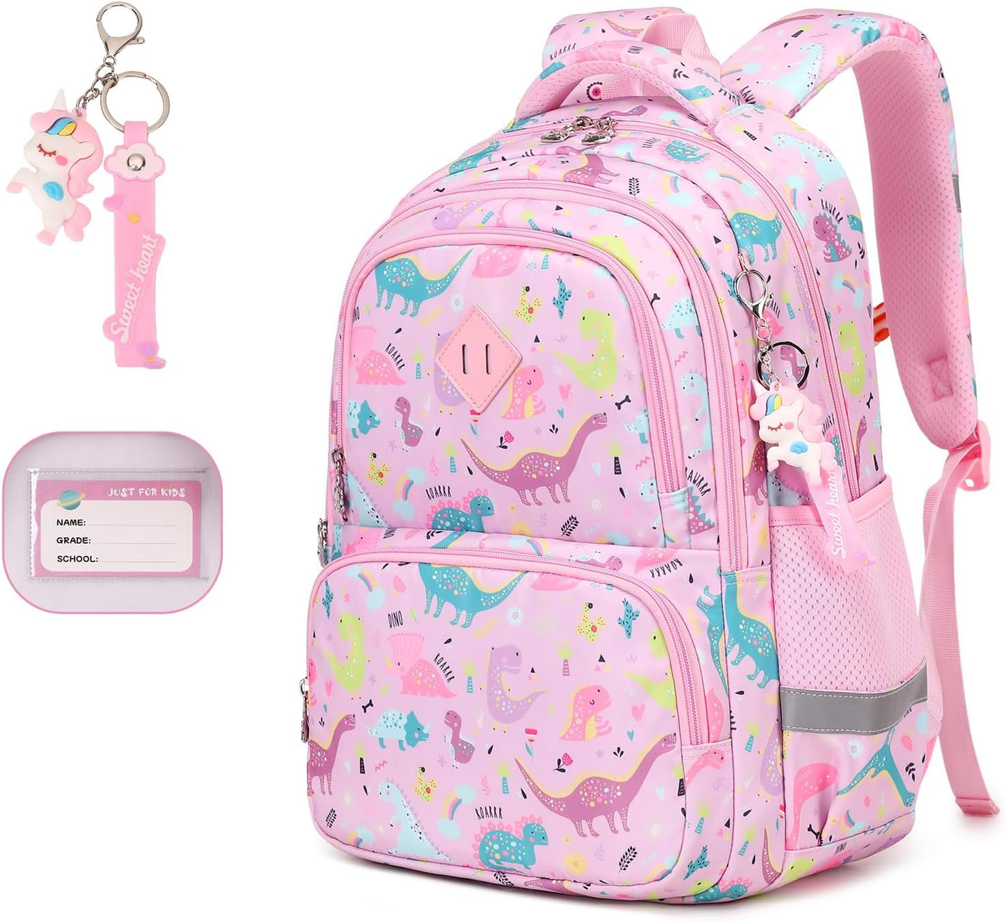Printed Girls / Boys Bookbags Lightweight School Backpack for Primary and Elementary and Kindergarten, Waterproof...