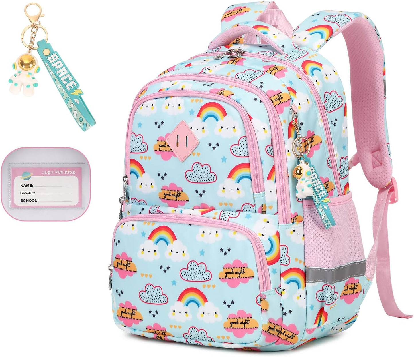 Printed Girls / Boys Bookbags Lightweight School Backpack for Primary and Elementary and Kindergarten, Waterproof...