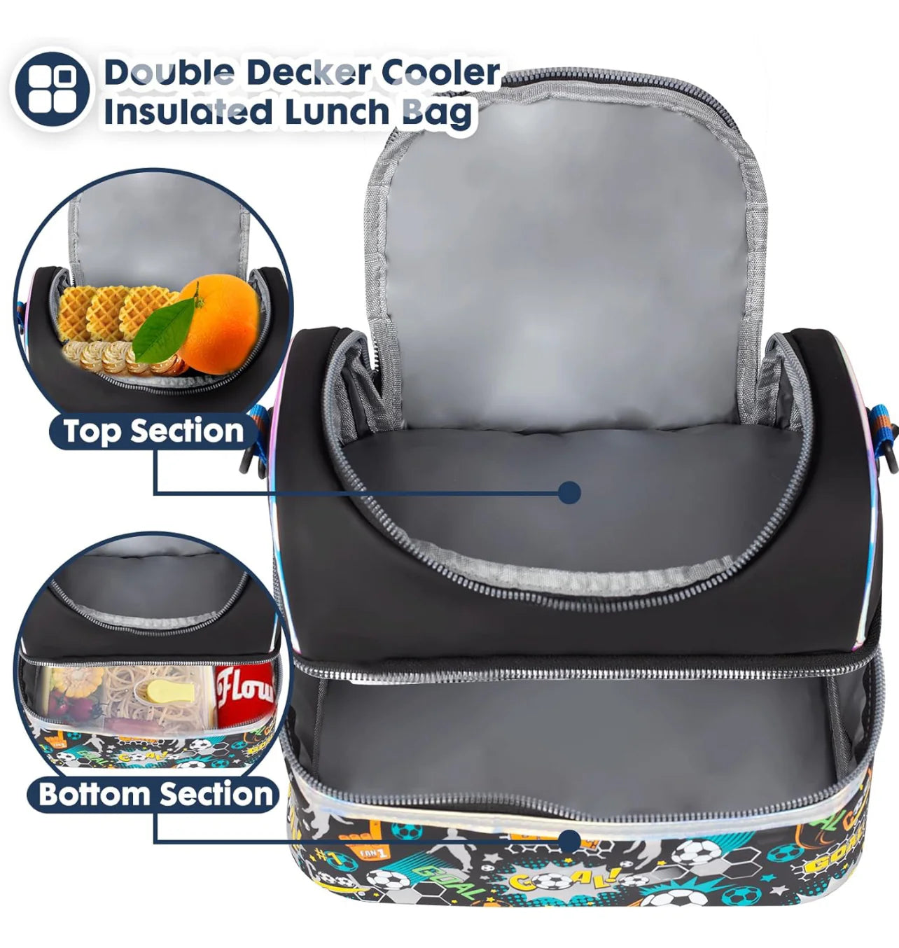 Luxury Double Decker Lunchbag for Kids