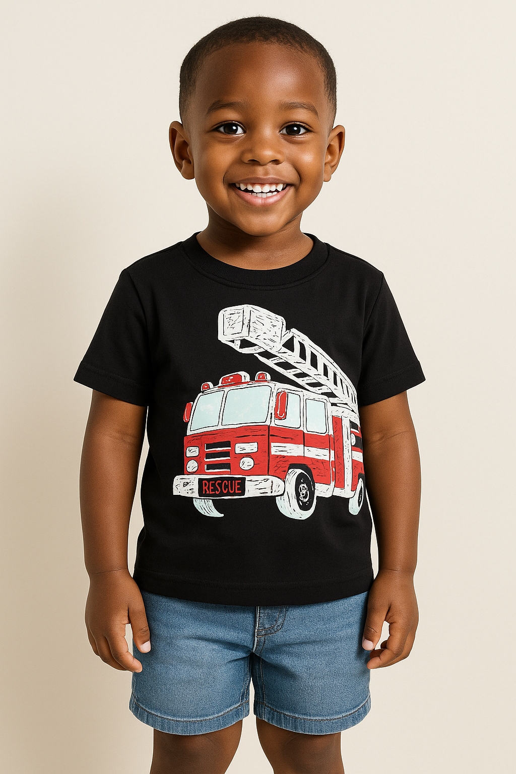 PLACE BOY T SHIRT BLACK