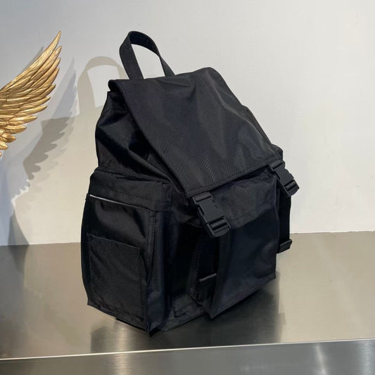 BLACK MULTIPOCKET BACKPACK