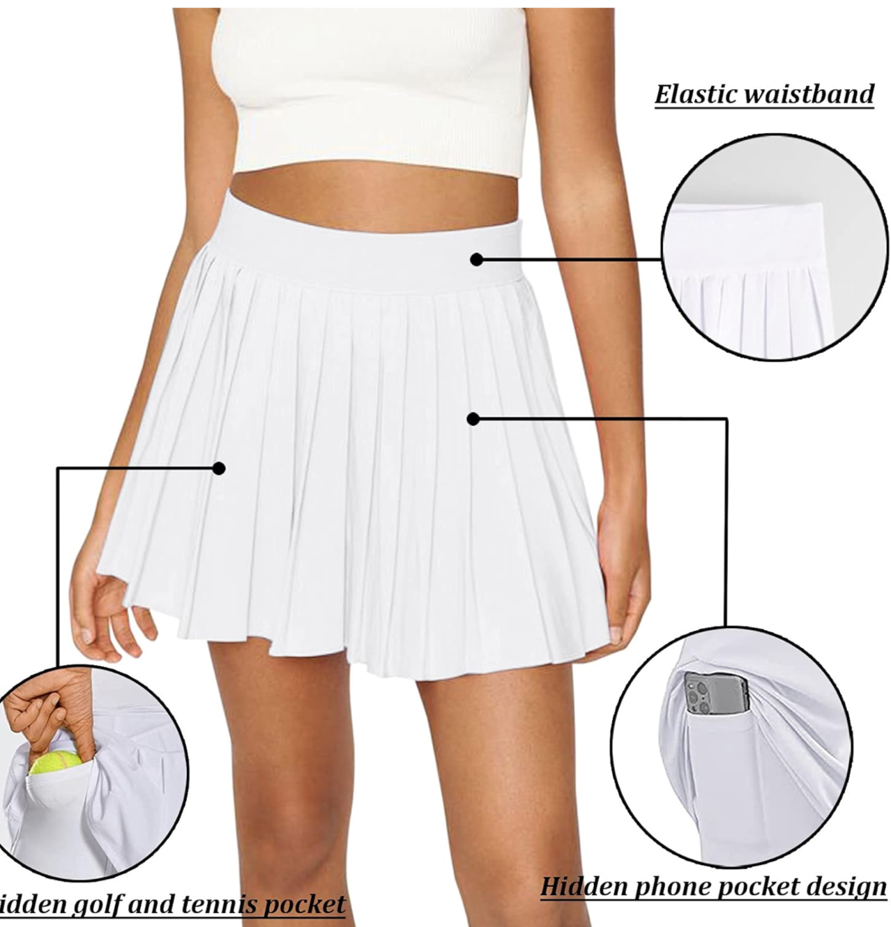forever sport pleated skort