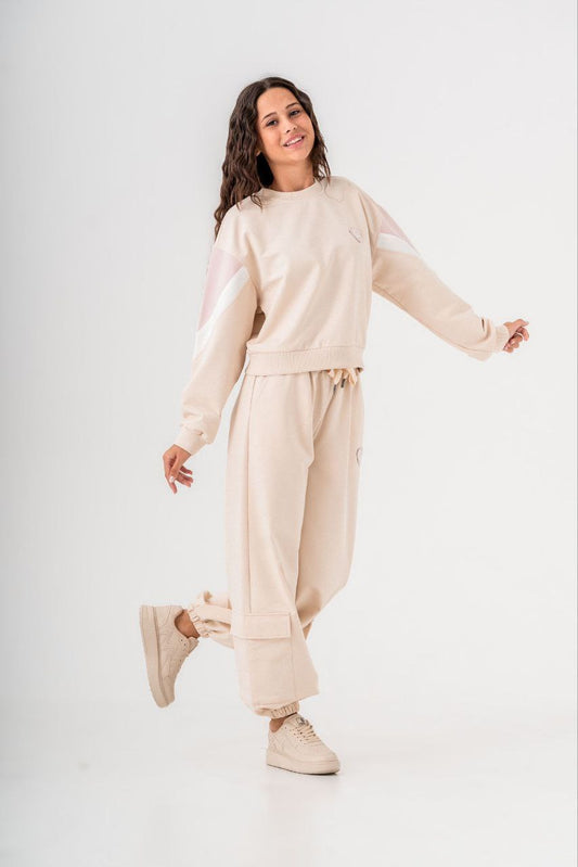 LOCOLOCO 2 PIECE SET BIEGE