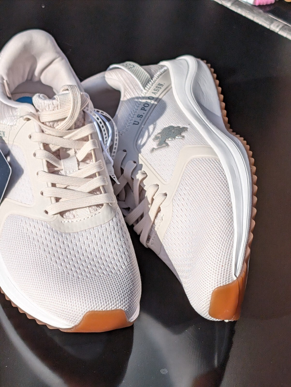 U.S. Polo Assn.Womens Off white/ Ivory Casual Sneakers