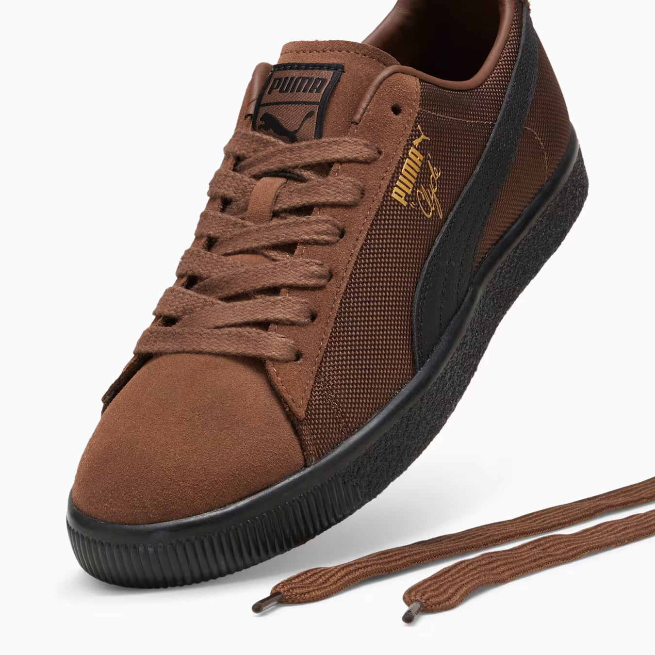 PUMA CLYDE SOPH BROWN SNEAKERS